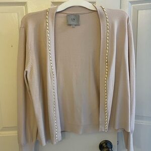 Liv Milano beige cardigan size M